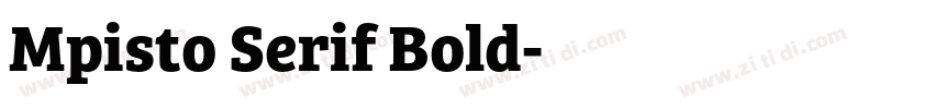Mpisto Serif Bold字体转换